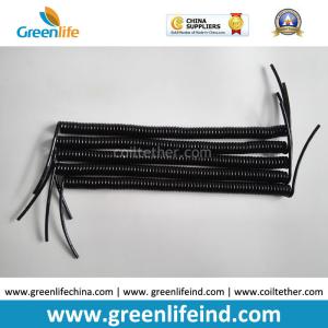 Wholesale Stainless Wire-Reinforced Solid Black 18CM Long Coiled Strap Rope Cord Line from china suppliers