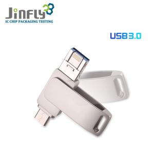 Wholesale 3in1 Type C Lightning Flash Drive Usb Otg 3.0 64gb 128gb 256gb from china suppliers