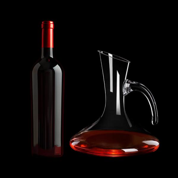 Wholesale Bulk Artisan-Crafted Lead-Free Crystal Wine Decanter & Aerator | 1400mL Distributor Carafe