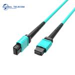 MPO OM3 Fiber Patch Cable 8 Cores 12 Cores PVC LSZH Jacket Materials