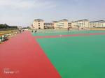 Seamless Anti Slip 4mm Polyurethane Sports Flooring colorful Fadeless