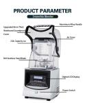 1800W Professional Kitchen Appliances High Speed Food Processor Blender for