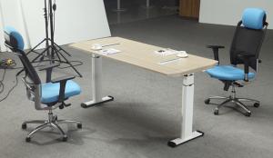 Wholesale Height Adjustable Melamine Office Furniture Desk With Strong Wearability from china suppliers