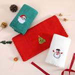 Accompanied by Hand Gift Soft and Absorbent Christmas Towel in Coral Velvet for