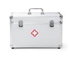 Large space with lock Aluminum medicine case first aid metal drug container