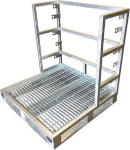 Wholesale 16 Gas Cylinder Rack For Forklift Distribution Gas Cylinder Pallet from china suppliers