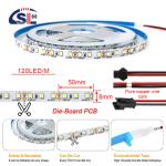 DC12V 24V SMD2835 120D 8mm 4000K Ra70 Die-Cutting Board LED Light Strips for