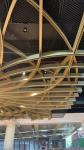 Aluminum ceiling baffle 3mm thickness woodgrain powder coated hollow section