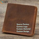 Creative Design Men's Genuine Leather Wallet with Multiple Card Slots and RFID