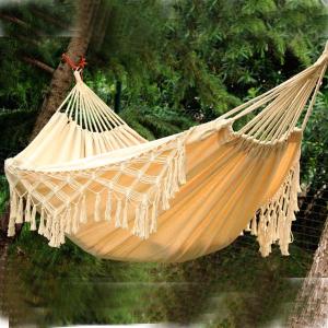 Wholesale Extra Large Hammock Cream White Pure Cotton 2m Hammock from china suppliers