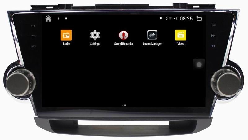 Ouchuangbo auto radio dvd player android 4.4 for Toyota Highlander 2011-2014 with gps BT SWC wifi 3g USB