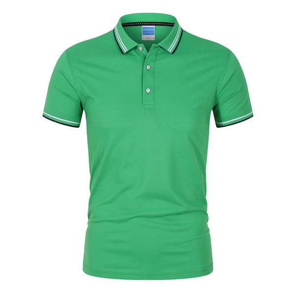 Hot Selling Classic Polo Round Neck T Shirt Plus Size Solid Color Polyester