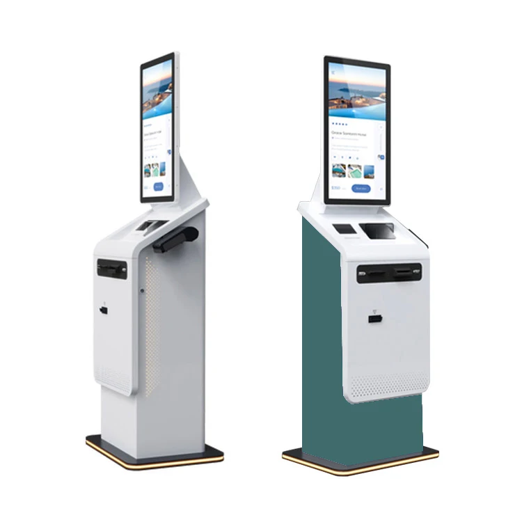 FHD Resolution Thermal Printer Self Ordering Kiosk Desktop Installation