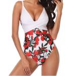 Tiered Layer Tie a Knot Front Top With Low waist Bikini swimsuit high cut