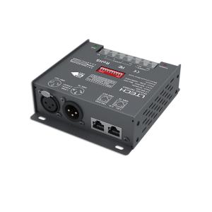 Wholesale RJ45 / XLR 3 Channel Dmx Decoder DC12V-24V Overload Protection 550g from china suppliers