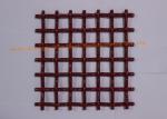 Square Slot V Hook Red Steel Vibrating Screen Mesh