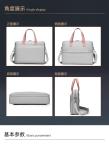 Quilted Polyester Messenger Laptop Bag 14 15.6 16 Inch For Macbook