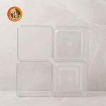 600ml 810ml Customize Packing Boxes Transparent Rectangular PET Food Box