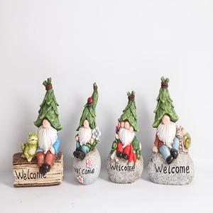 Wholesale OEM / ODM Polyresin Garden Ornaments Decor Cartoon Gnomes Figurine from china suppliers