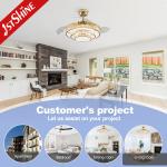 42inch ABS Blades Home Decorative Ceiling Fan with Hidden Blades and Remote