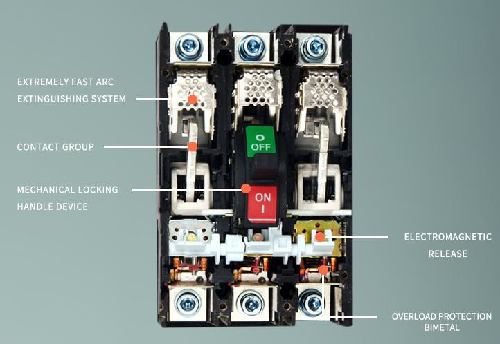 MCCB 25A 1P 220V Moulded Circuit Breaker CM1 100L Series