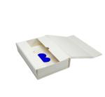 Portable Carton Book Shape Rigid Paper Box Multipurpose Folding Storage