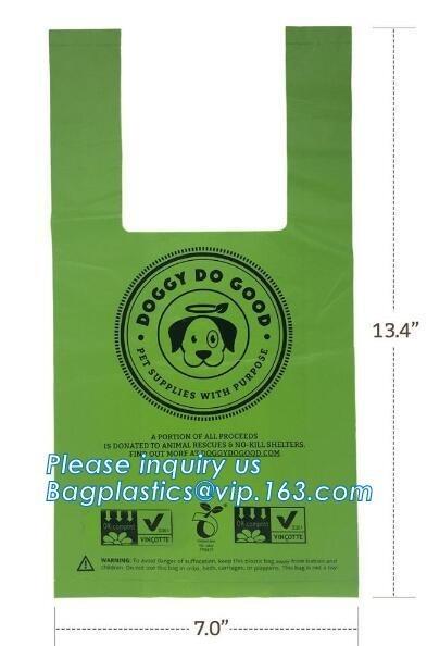 Unscented Wastebasket Liners Eco-friendly Pet clean bone shape dog poop bag pet