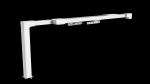 White Color Extendable 0.6m/S Smart Curtain Track 6m Curtain Rail Motorized