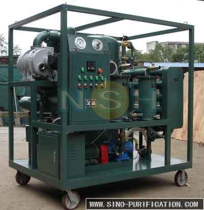 A double-stage vacuum oil purifier from the VFD Series, designed for transformer
