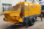 Hood Rigidity Concrete Mixer Pump Machine , 40m3 / H Cement Mixer And Pump
