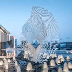 Wholesale Large Abstract Decorative Metal Sculpture 304 316L Modern Customized from china suppliers