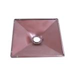 Square Cold Plate Stamping Barber Chair Base With Reddish Brown Customized Color