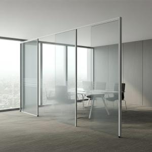 Wholesale Highly Stable Office Glass Partition Wall for workspace with art glass finish from china suppliers