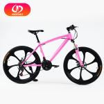 Ordinary Pedal Double Disc Brake Carbon Steel Frame 21 Speed Pure Color Mtb