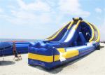 3 Lanes Inflatable Giant Slide , Pool Blow Up Water Slide Massive For Beach