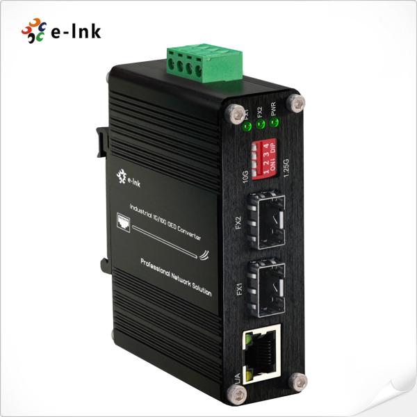 Industrial 10G OEO Converter 3R Repeater SFP+ To SFP+ For Long Distance