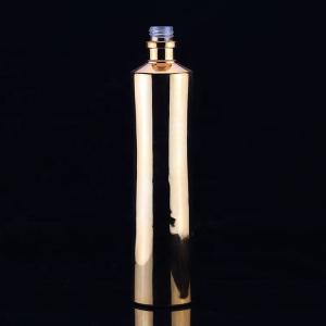 Wholesale 750ml Colorful Glass Liquor Bottle With Gold Collar Material and end Design for Vodka from china suppliers