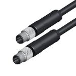 M5 Male Straight Molding Circular Waterproof Connector For Sensor