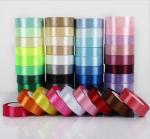 4.5cm Polyester Plain Satin Gift Wrap Ribbon Double Faces Satin Ribbon For
