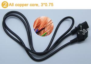 Wholesale 0.75cm 2 Size Stage Lighting Accessories / Power Connector Cable For Led Par Light from china suppliers