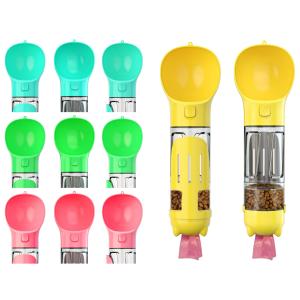 Wholesale O Shaped small pet Portable Dog Bowl Water Bottle 300ml OEM With Food Box from china suppliers