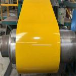 Durable Yellow Color Prepainted Aluminium Coil Alloy 5052 0.6mm X 1250mm For