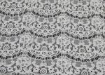 Eyelash Corded Lace Fabric Water Soluble , Stretchy Nylon Cotton Fabric CY