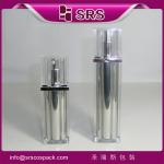 2015 new style airless pump bottle for skin care cream ,empty clear acrylic