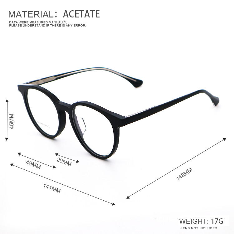 Unique Handmade New Collection Acetate Glasses Optical Frame MR 806