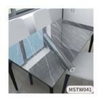 Self-Adhesive PVC Vinyl Wallpaper For Kitchen Countertable In Black Marble With