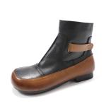HZM037 Original Ethnic Style Retro Embroidered Women'S Short Boots Autumn And