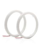 Cotton Light Cob Led Angel Eyes Car Headlight Aperture 70MM RED BLUE Fog Lamp 12