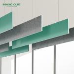 Hexagon Pattern Polyester Hanging Sound Baffles For Effective Sound Absorption