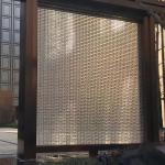 Clear Ice Textured Glass Bricks With Grooved Card Slots Customizable Color